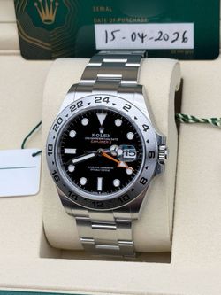 Brand New Fresh Rolex Explorer II 42mm Black Dial 226570 Stainless Steel Oyster Bracelet Full Set Box Card Tags
