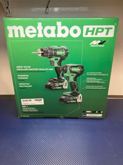 METABO CK 18DEX QB 18V MULTIVOLT CORDLESS BRUSHLESS DRIVER DRILL & IMPACT DRIVER COMBO KIT