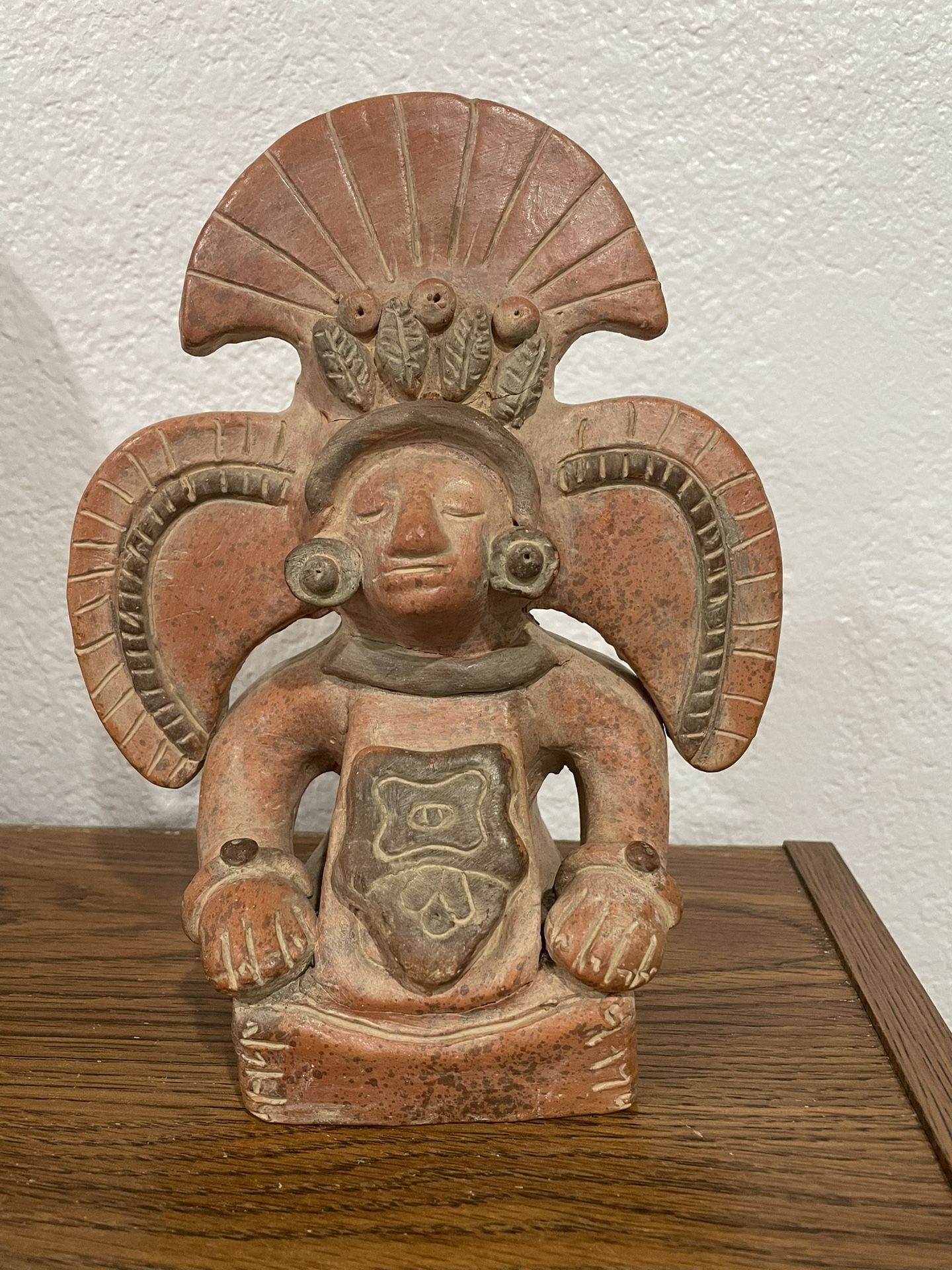 Mayan Clay Statue