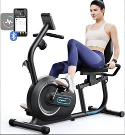 MERACH Recumbent Exercise Bike with Bluetooth