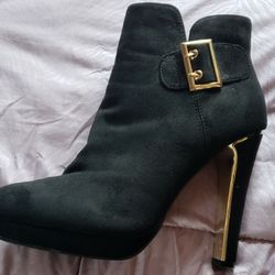 Black Suede Boots Size 9