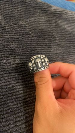 Silver Skull Ring