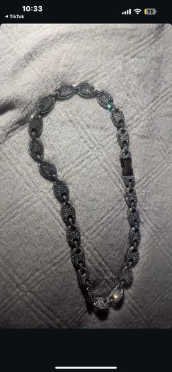 16 Inch Stainless Steel Moisanite Chain