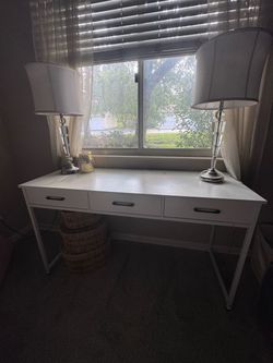 White desk