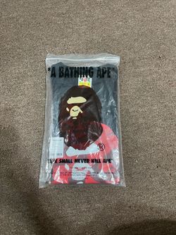 Black and red bape shirt (size small)
