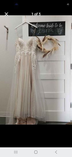 Lace Bodice Tulle Wedding Gown