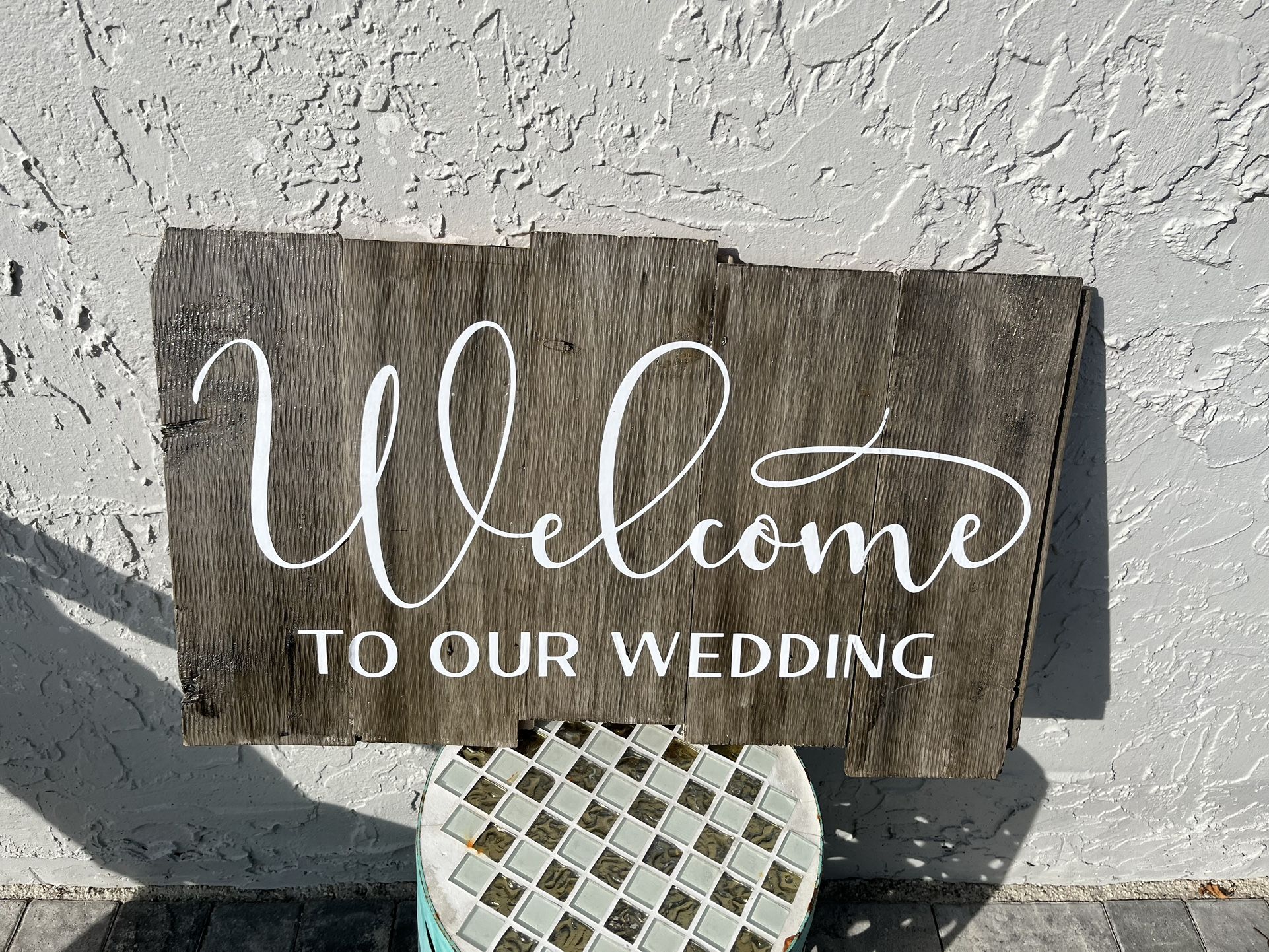 Welcome To Our Wedding Sign