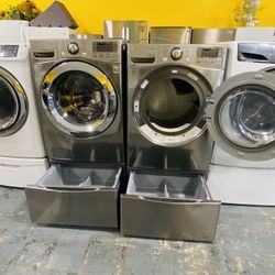 Lg Washer And Dryer With Pedestals 11$ Down Payment 