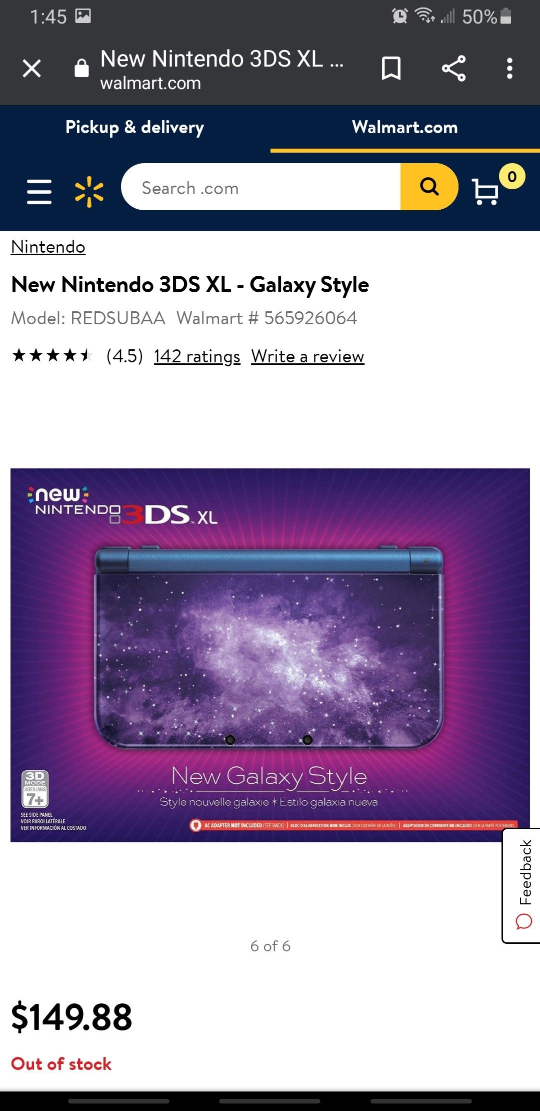 NINTENDO 3DS XL GALAXY style