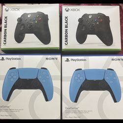 Xbox And PlayStation 5 Controllers