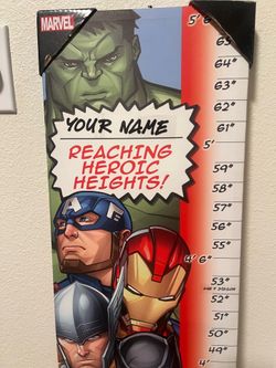 Marvel Avengers Kids Growth Chart