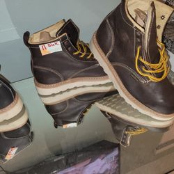 Work Boots New From Leon Guanajuato Mexico NO STEEL TOE
