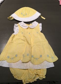 Yellow 3 piece dress