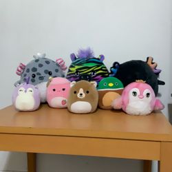 Squishmallow Mini + 5” Bundle – 8 Plushies! Cute & Clean – Bundle or Individual
