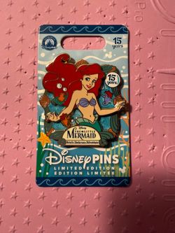Disney Parks The Little Mermaid Ariel's Undersea Adventure 15th LE 2000 pin