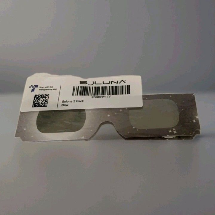 🌞 Soluna Solar Eclipse Glasses 2 Pack – Safe Sun Viewing for Kids & Adults NEW