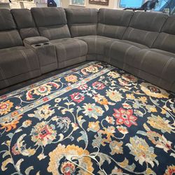 5 Seater Fabric 3 recliner Sofa