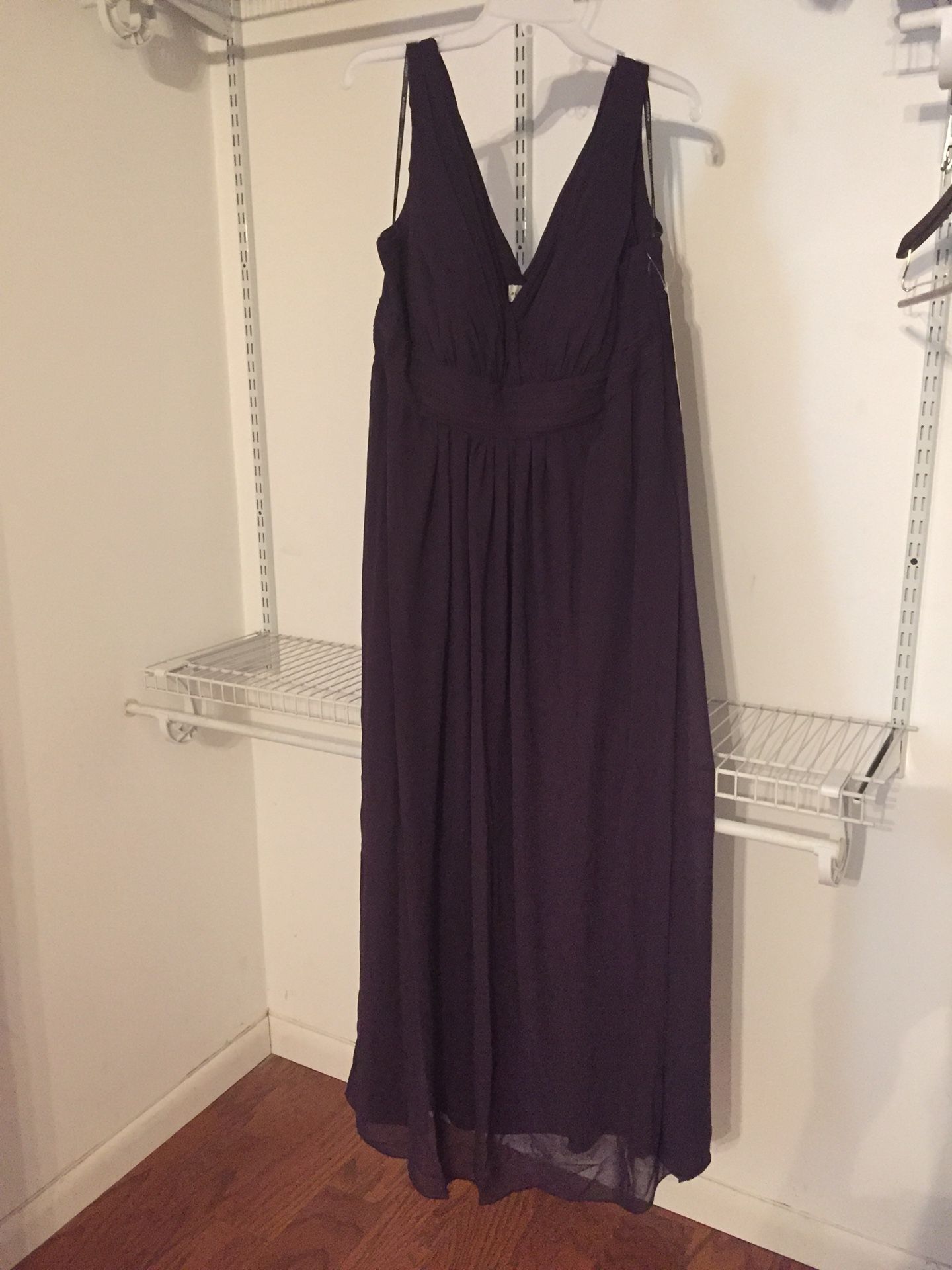 New Levkoff dress size 22 Plum color style 7009