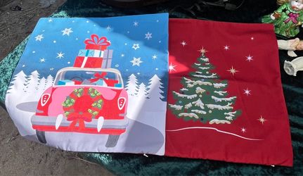 Avon Christmas Pillow Covers Set of 2.