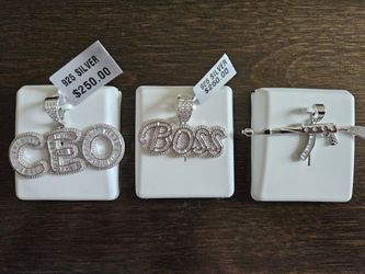 Sterling silver 925 pendants $65 each or $110 for all three