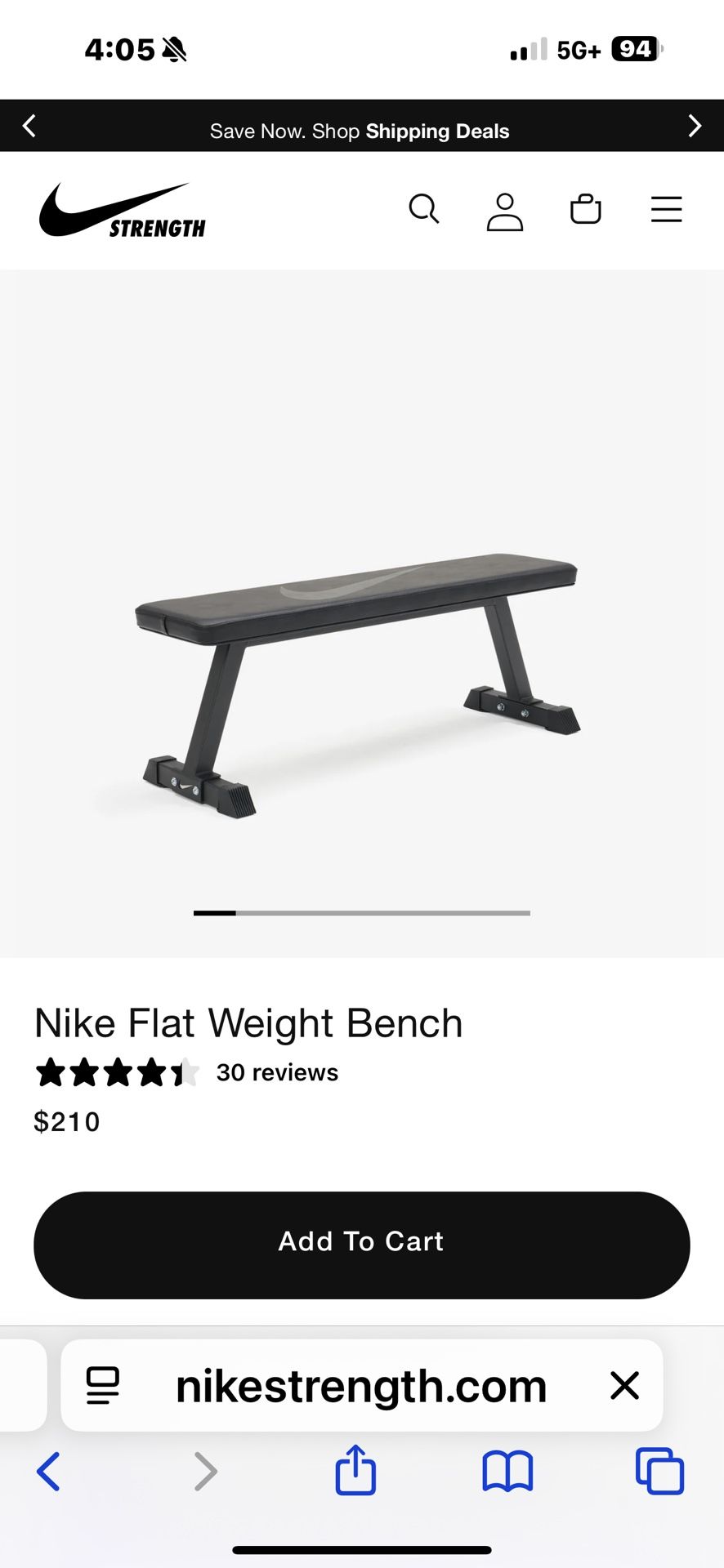 Nike Flat Weight Bench
