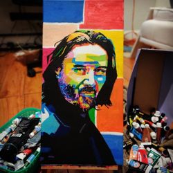 John Wick Acrylic Portrait