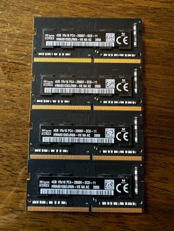 4xSK Hynix 4GB DDR4 SO-DIMM DDR4 2666 Laptop Memory