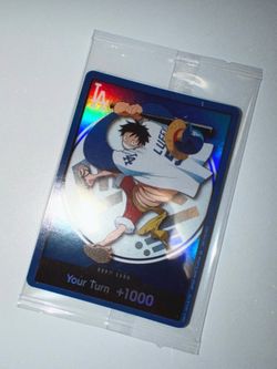 Dodger x luffy promo card  (one piece)