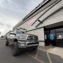Dodge ram wheels tires leveling & lift kits accessories lights side steps bed covers air-bags installations. Lights installations. Alignments(We Finan