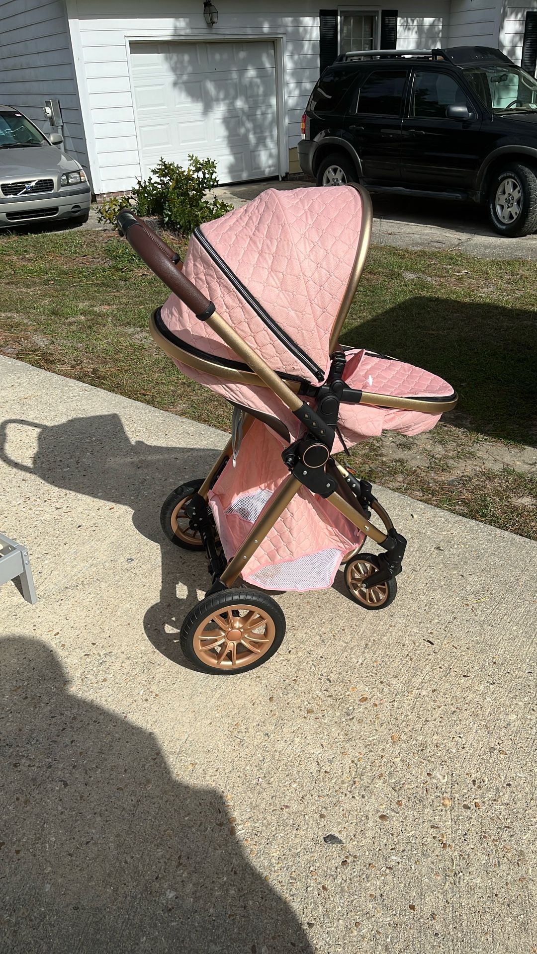 Huber Hole Baby Stroller Easy Fold Very Expensive