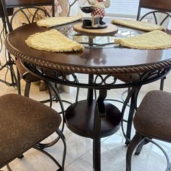 High top table with chairs
