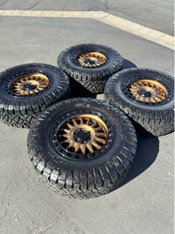 KMC IMS 20” Off-Road Wheels for 6x5.5 (6x139.7) 20x9 Trucks SUVs W/ 37” Nitto Ridge Grappler Tires