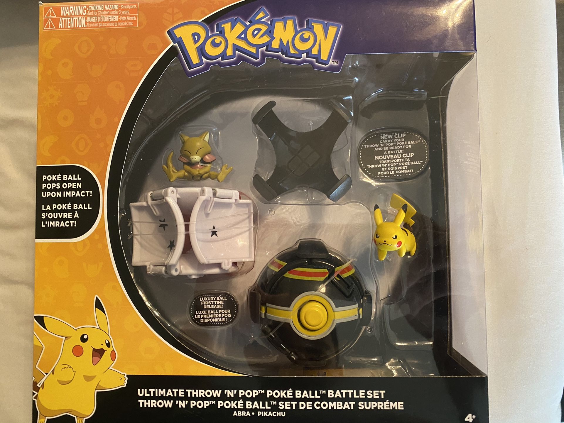 Pokémon Pikachu And Abra Ultimate Throw ‘N’ Pop Set