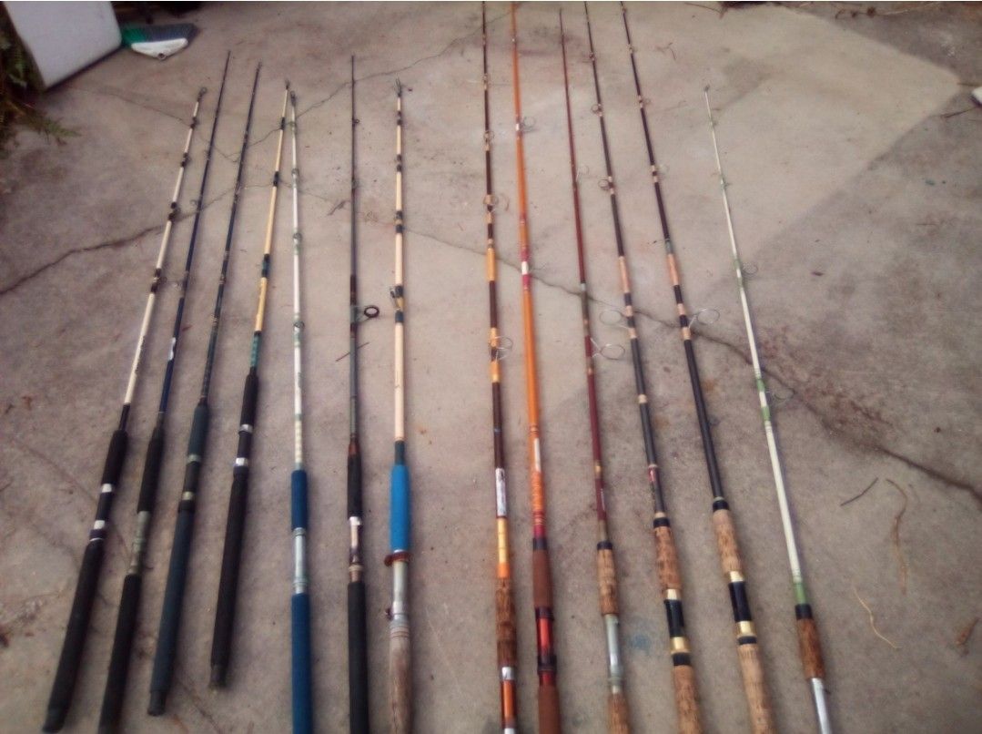 13 Deep Sea Fishing Rods No Reels