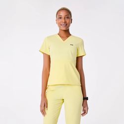 FIGS women's Sunlight Adra V-Neck - Scrub Top