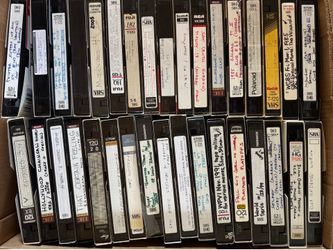 Misc vhs recorded with tv and movies. Commercials on most