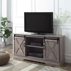 Brand New Rustic Gray Finish 65" Tv Stand 