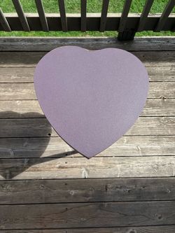 Purple heart shaped table