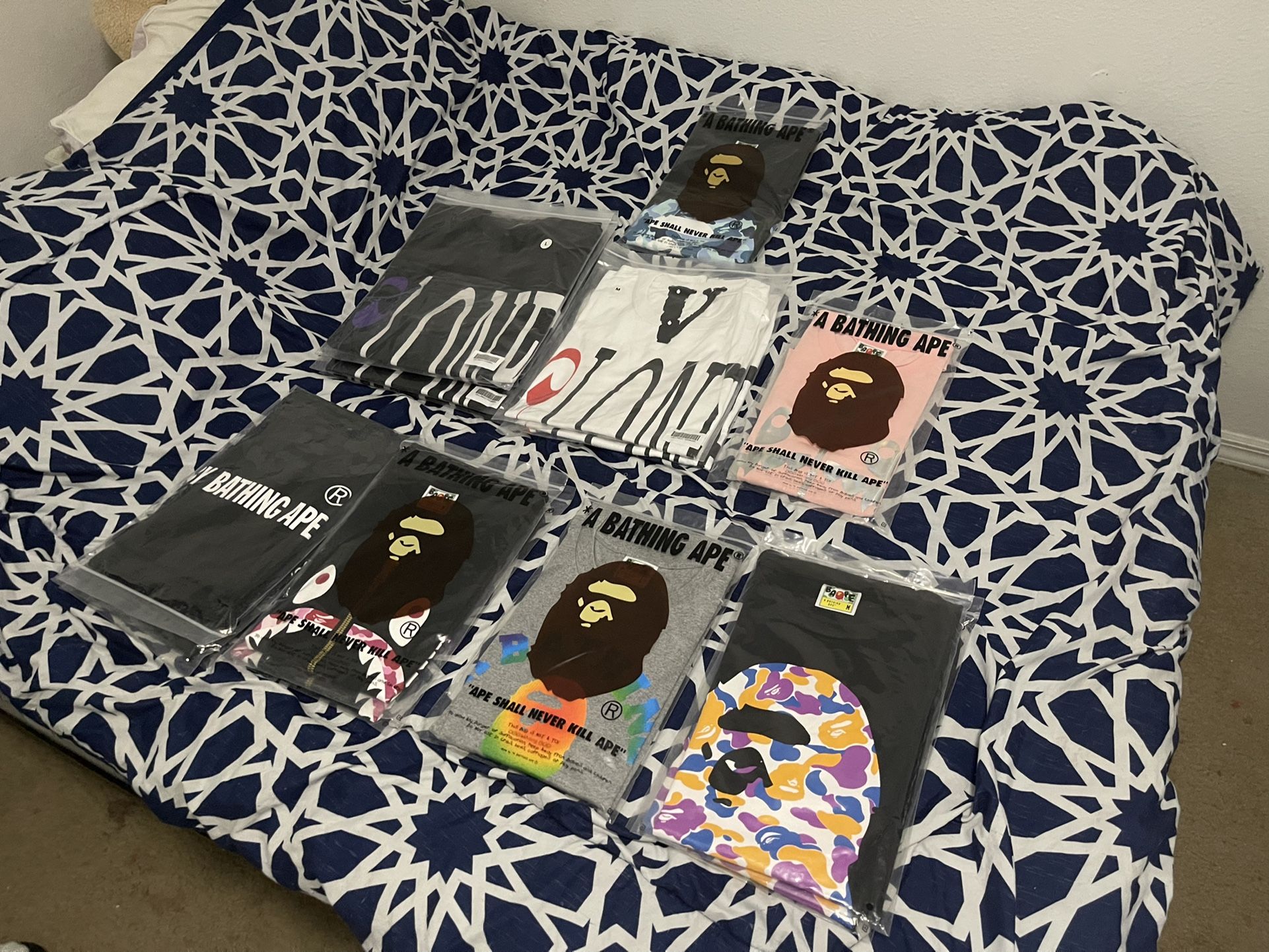 Palm Angel Vlone & Bape Tees ( Check Description For Info)