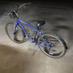 Men’s Blue 7 Speed Cruising Bike 