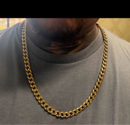 14 kt gold Cuban link