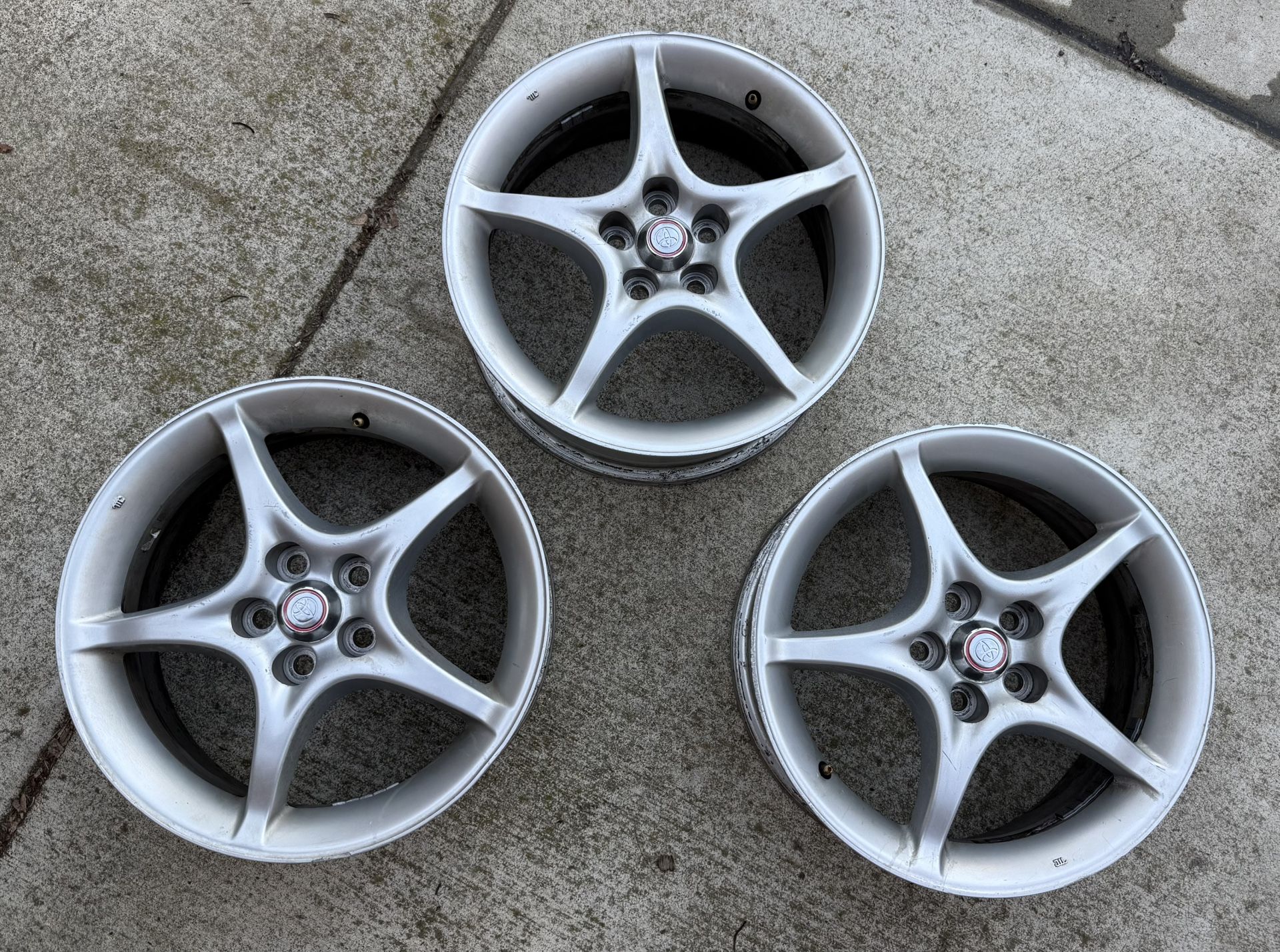 2000 Toyota Celica GTS OEM 16" x 6.5” Wheels (3)