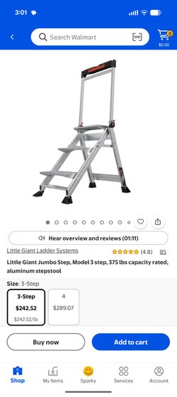 Little Giant jumbo step three-step ladder... I will give discount on Labor Day only
