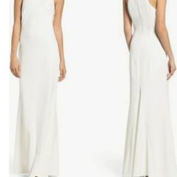 Lulu's Long White Gown//Dress