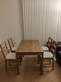 Ikea dining table and chairs