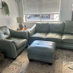 Leather Couch. Worn But Still Comfortable!