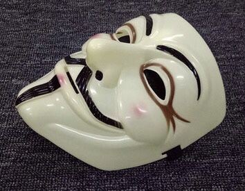 Mask V for Vendetta Mask Fawkes Anonymous Halloween Cosplay Party Costume