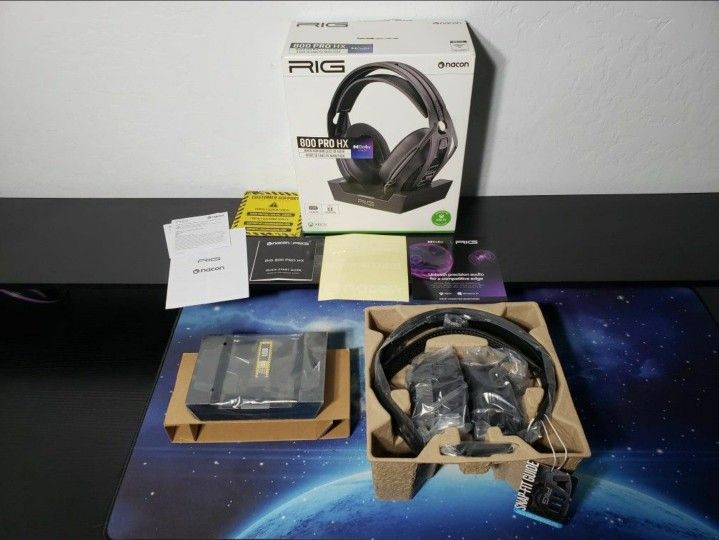 New RIG 800 PRO HX Wireless Gaming Headset & Multi-Function Base Station Officially Licensed for Xbox Series X|S, Xbox One, Windows 10/11 PCs - Dolby