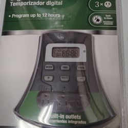 Digital Timer with 3 Outlets
