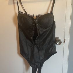 Gorgeous one piece bodysuit With Corset Tie
